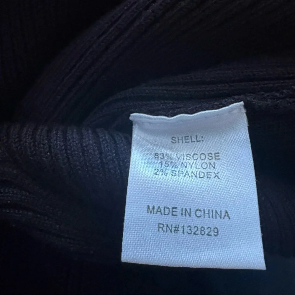 Superdown Black Sweater Ribbed Maxi Skirt Size Medium